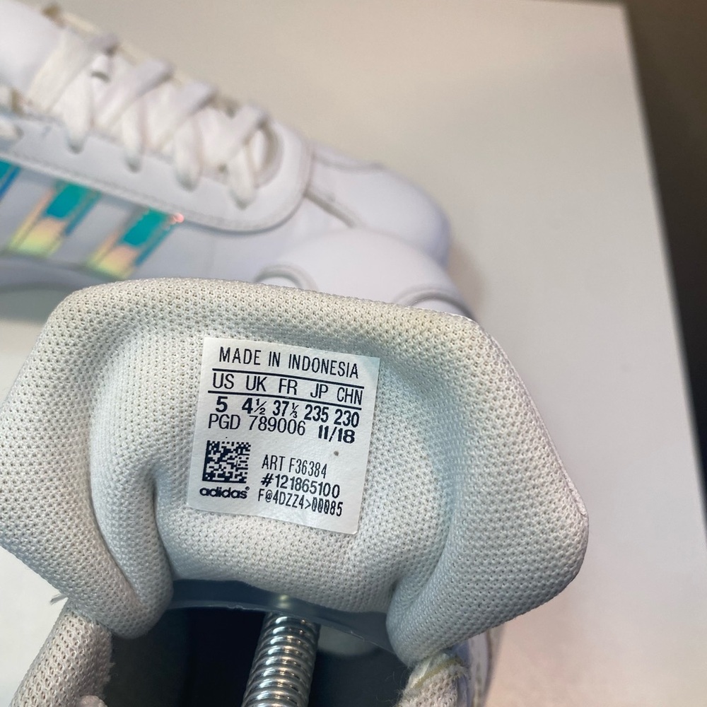 🔥 ADIDAS VL COURT 2.0 WOMENS SIZE 5 SNEAKER CASUAL SHOE - Picture 7 of 9